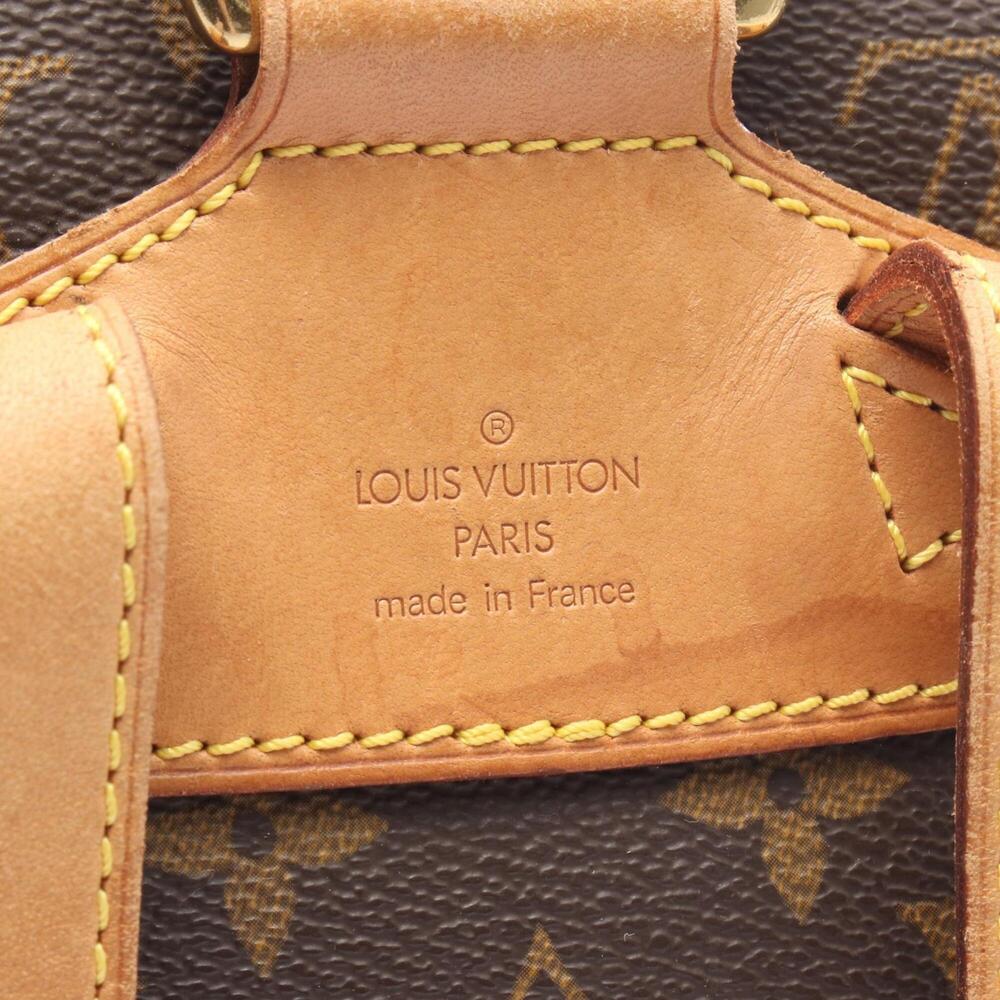 LOUIS VUITTON Brown Monogram Leather Backpack - Picture 4 of 13